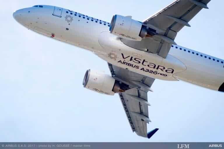 A320neo an Vistara aus Indien übergeben
