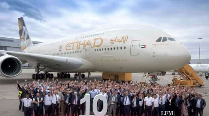 Etihad Airways bekommt letzten Airbus A380