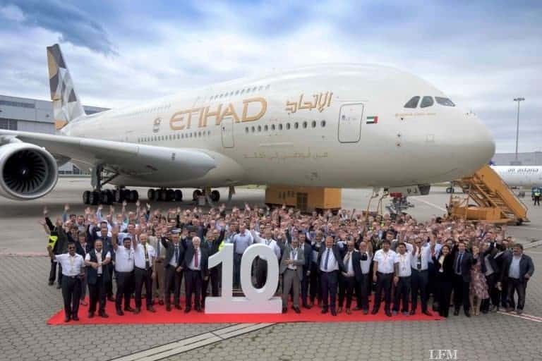 Etihad Airways bekommt letzten Airbus A380