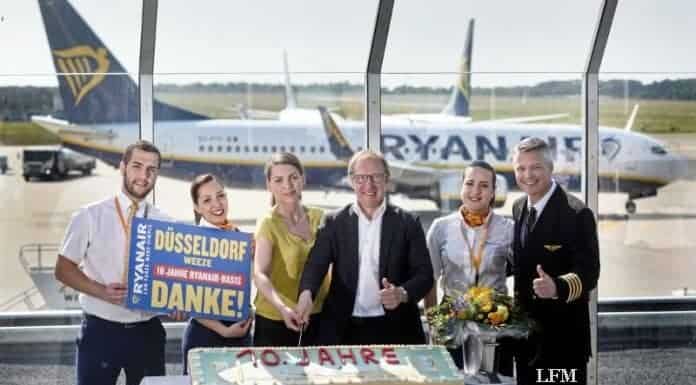 Ryanair feierte eine Dekade mit Basis am Flughafen Weeze