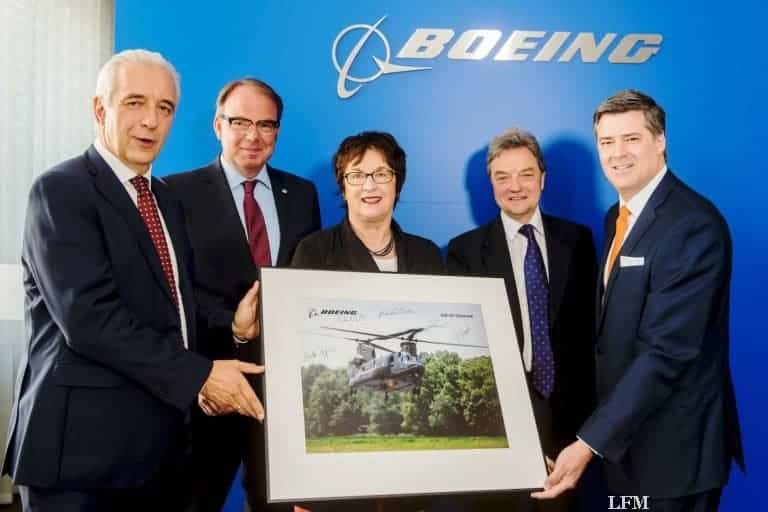 Chinook von Boeing mit Verbundbauteilen aus Sachsen