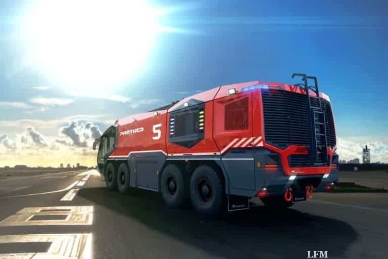Panther 8×8: Größtes Löschfahrzeug für Flughafen Wien