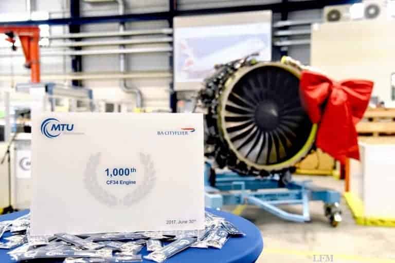 1.000 CF34-Triebwerke von MTU Maintenance flott gemacht