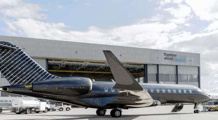 Bombardier Global Express XRS im Spezialdesign Carboneum