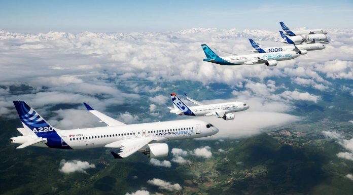 Airbus verkaufte 363 Flugzeuge auf der Paris Air Show Airbus-Familie