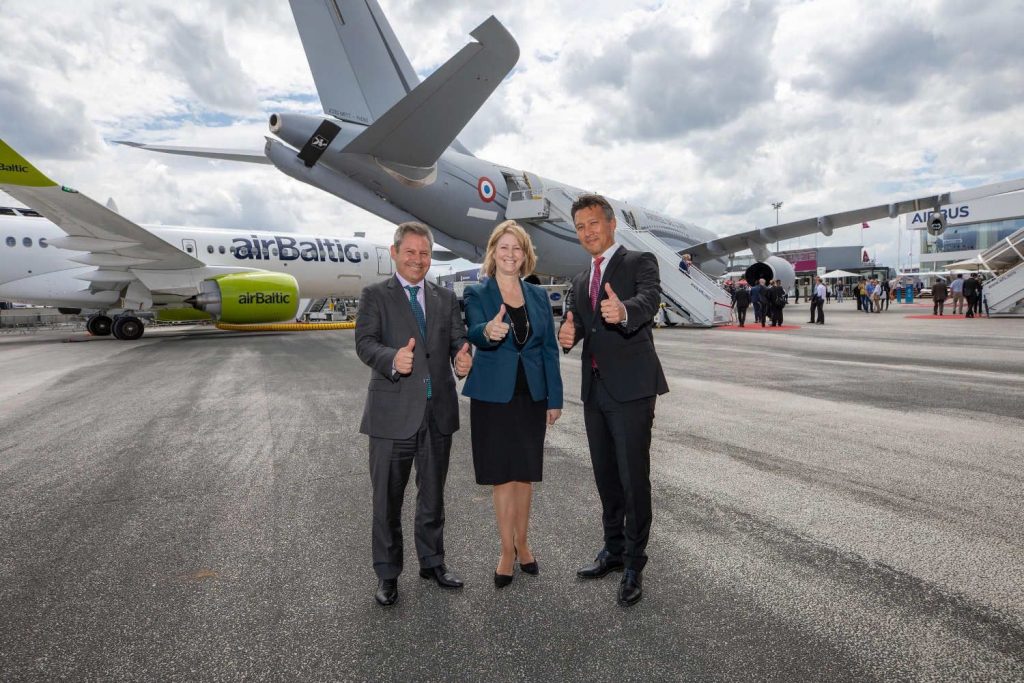 Airbus auf der Paris Air Show