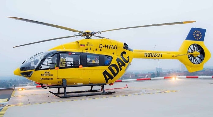 ADAC Rettungshubschrauber „Christoph 77“ mit Nachtsicht ADAC Rettungshubschrauber "Christoph 77" (H145)