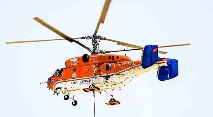Kamov Ka-32 Heli live im Einsatz am Airport MUC