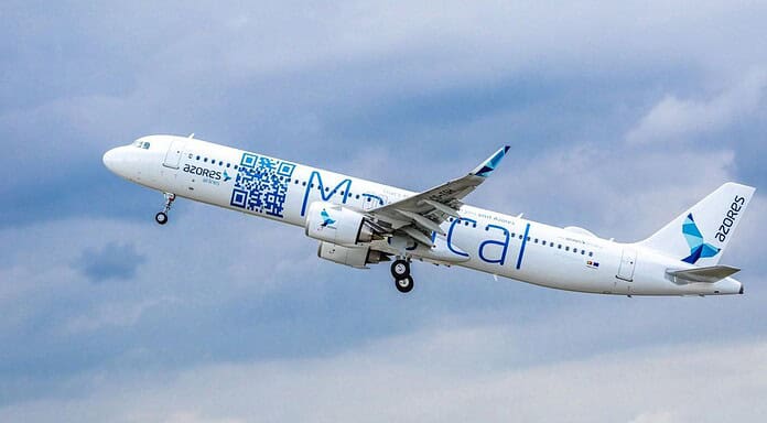 Airbus A321LR fliegt erstmals bei Azores Airlines
