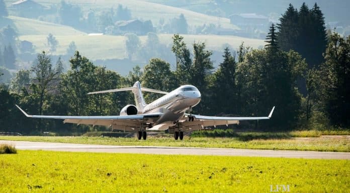 Bombardier Global 7500 auf Schweizer Flugplatz gelandet