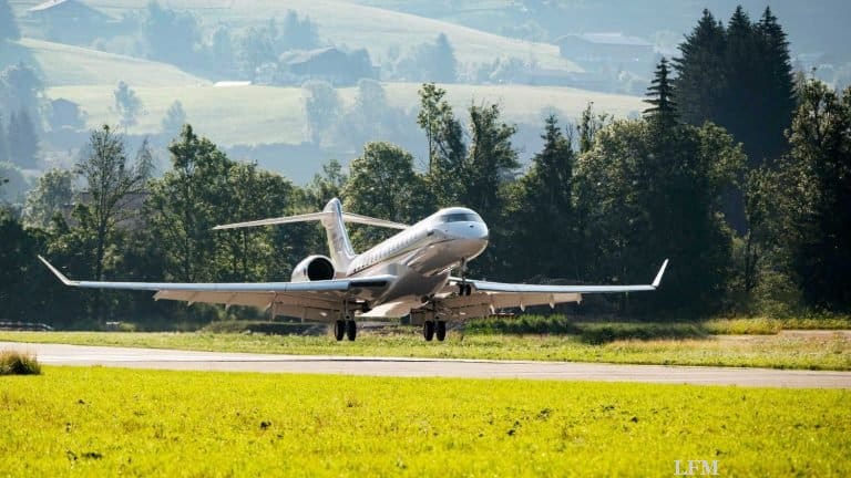Bombardier Global 7500 auf Schweizer Flugplatz gelandet