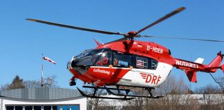 Blutkonserven: Transport im Hubschrauber