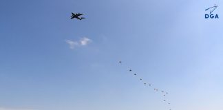 Teil dieser kürzlich in der Absetzzone Ger Azet in Südfrankreich durchgeführten Tests