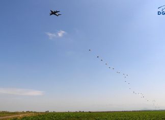 Teil dieser kürzlich in der Absetzzone Ger Azet in Südfrankreich durchgeführten Tests