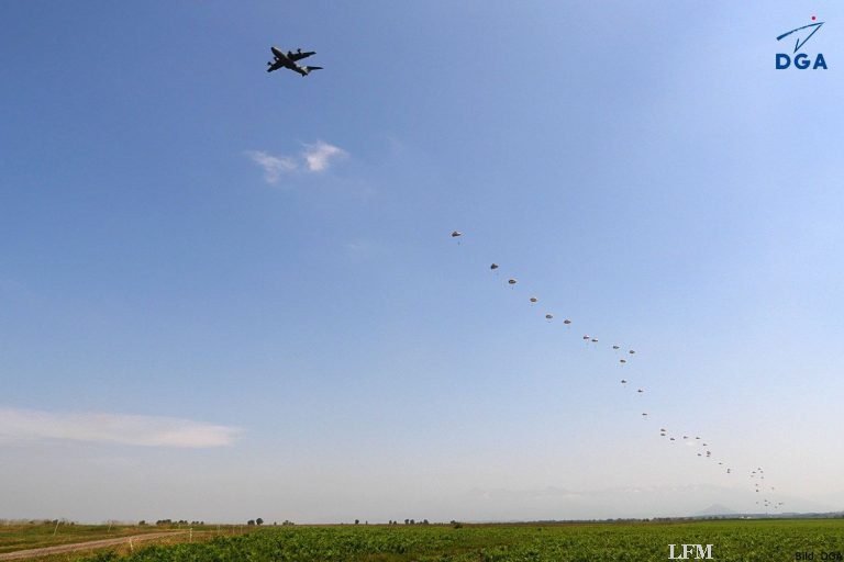 Teil dieser kürzlich in der Absetzzone Ger Azet in Südfrankreich durchgeführten Tests