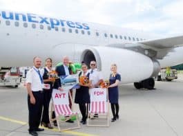 SunExpress A320 fliegt nach Antalya ab Friedrichshafen
