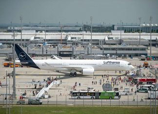 Lufthansa am Flughafen München