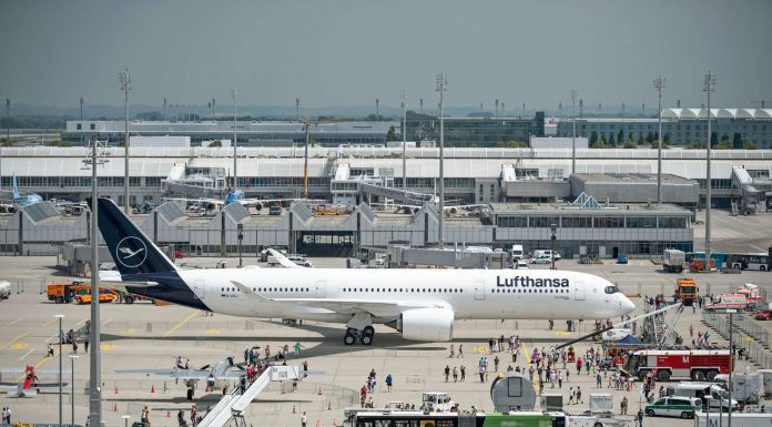 Lufthansa am Flughafen München