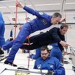 Matthias Maurer und Thomas Pesquet: Matthias Maurer zusammen mit seinem französischen ESA-Astronautenkollegen Thomas Pesquet. Pesquet ist auch Pilot im A310 ZERO-G.