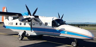 Forschungsflugzeug Do 228 D-CODE: Das universelle Forschungsflugzeug Do 228 D-CODE wird vom DLR unter anderem zur Fernerkundung eingesetzt.