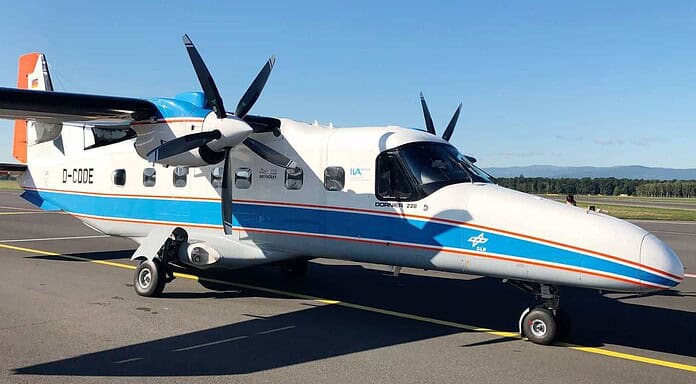 DLR-Einsatz: UAS liefern Lagebild nach Katastrophen Forschungsflugzeug Do 228 D-CODE: Das universelle Forschungsflugzeug Do 228 D-CODE wird vom DLR unter anderem zur Fernerkundung eingesetzt.