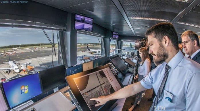 SESAR am Hamburg Airport: Mehr Effizienz im Flugverkehr Im Contingency-Raum des Hamburg Airport