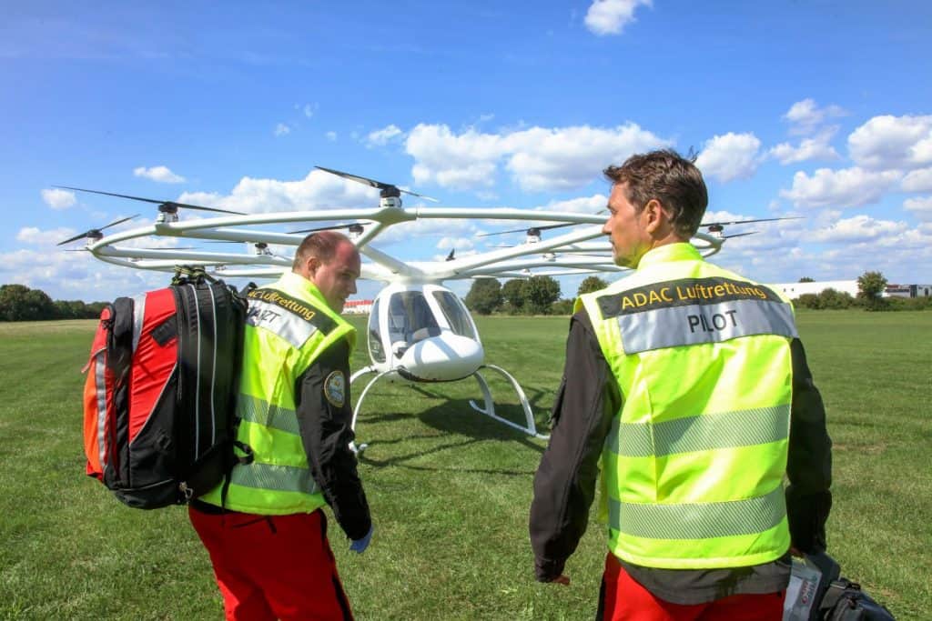 Volocopter für Rettungsflüge im Test der Luftrettung