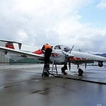 Diamond DA42 MPP Spezialflugzeug mit Trakka TC-300 EO/IR Kamerasystem