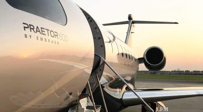 Ruag holt Business Jet Embraer Praetor in Brasilien ab Ruag holte Business Jet Embraer Praetor in Brasilien ab