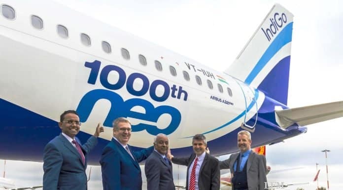 Airbus liefert 1.000. A320neo an IndiGo Airbus liefert 1.000. A320neo an IndiGo