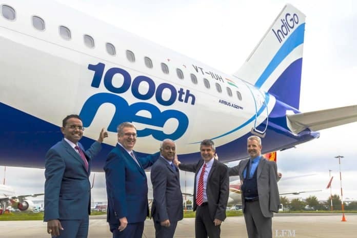 Airbus liefert 1.000. A320neo an IndiGo