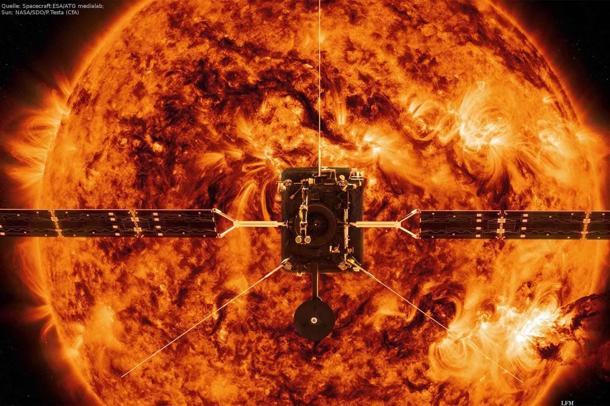 Airbus entlässt ESA-Raumsonde Solar Orbiter zum Start
