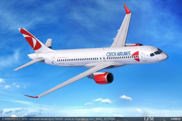Airbus A220-300 von Czech Airlines