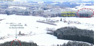 Übersicht zur Hindernisberührung und Unfallstelle