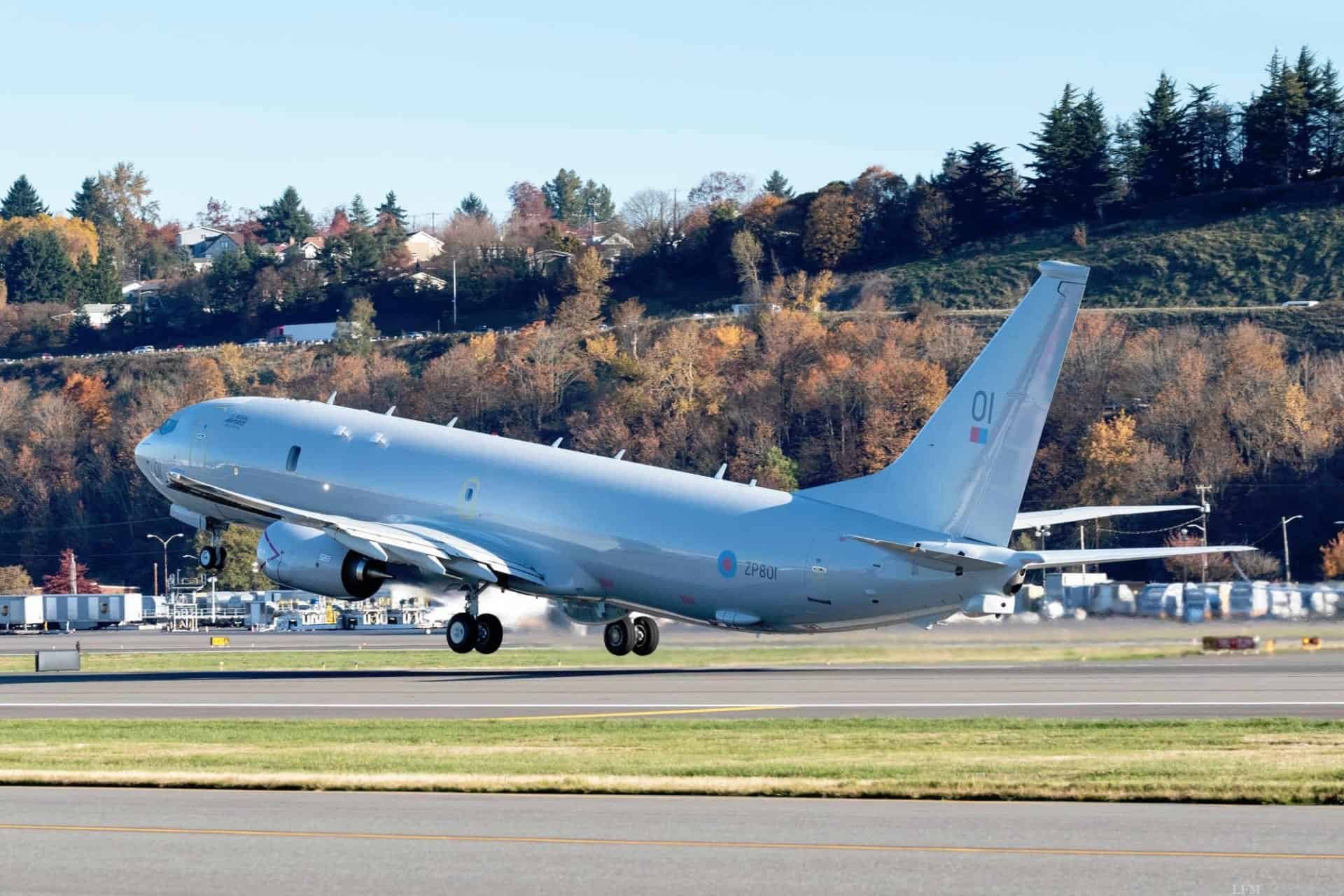 P-8A Poseidon MPA für die RAF verlässt Tukwila