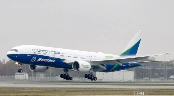 Boeing 777 ecoDemonstrator aus Seattle in Frankfurt Boeing 777 ecoDemonstrator aus Seattle zu Besuch in Frankfurt