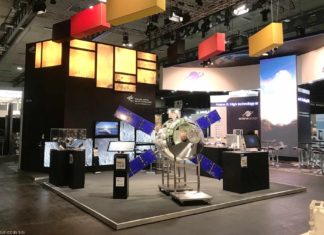 Das Deutsche Zentrum für Luft- und Raumfahrt (DLR) hat auf der SpaceTech Expo vom 19. bis zum 21. November 2019 in Bremen einen Stand mit Exponaten in Halle 5.