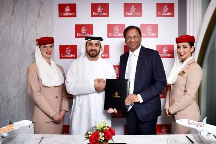 Emirates und SpiceJet beschließen Codeshare & Interline