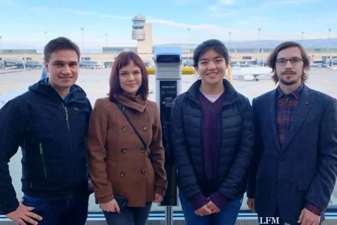Die Studierenden rund um Dr. Martin Oswald (links): Anastasia Sycheva, Shanshan Huang, Christian Scherer (v.r.n.l.), nicht auf dem Foto: Patric Larsen-Ledet. Die Studierenden rund um Dr. Martin Oswald (links): Anastasia Sycheva, Shanshan Huang, Christian Scherer (v.r.n.l.), nicht auf dem Foto: Patric Larsen-Ledet.