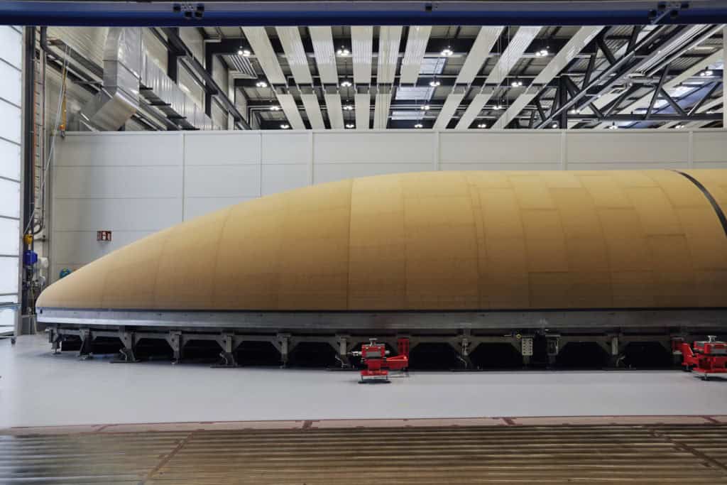 Herstellung von Ariane 5-Nutzlastverkleidungen in Emmen