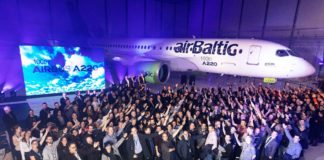 100. Airbus A220 Jet aus Kanada für airBaltic bestimmt