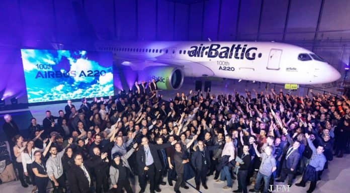 100. Airbus A220 Jet aus Kanada für airBaltic bestimmt 100. Airbus A220 Jet aus Kanada für airBaltic bestimmt
