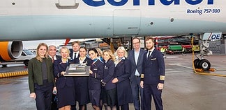 Condor feiert Passagierekord in Hamburg