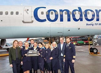 Condor feiert Passagierekord in Hamburg