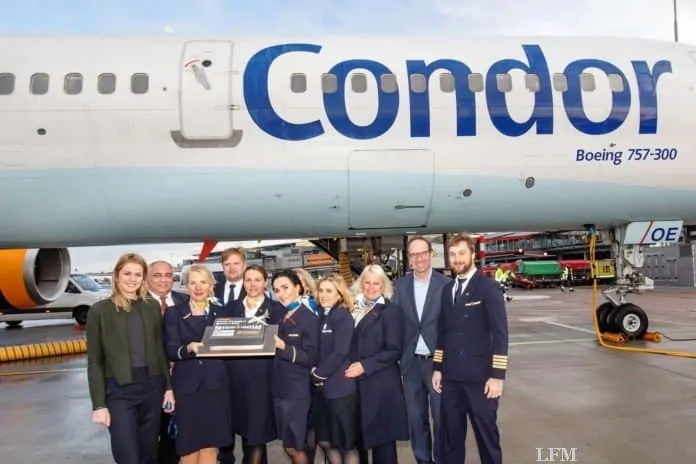 Condor feiert Passagierekord in Hamburg