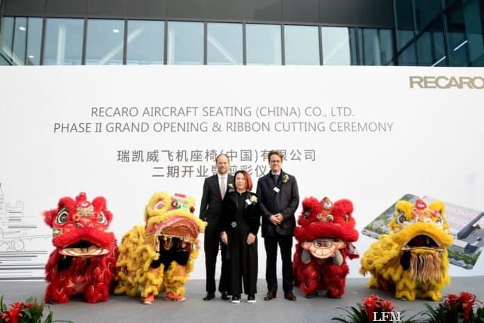 Neue Recaro Anlage baut 60.000 Flugzeugsitze in China