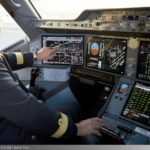 Airbus A350 XWB mit Touchscreen und Glas-Cockpit