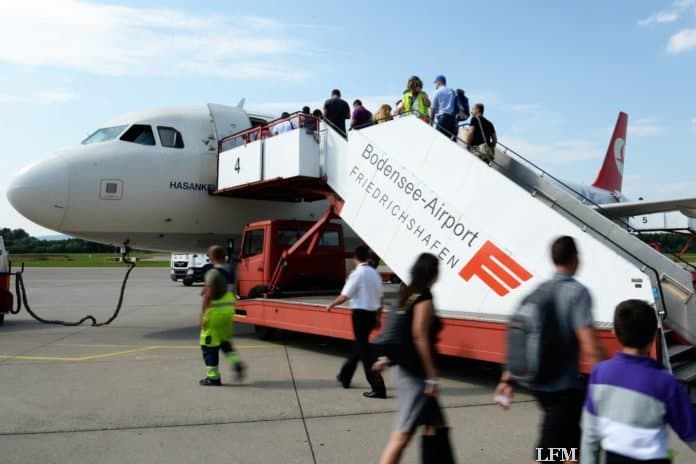 Flughafen Friedrichshafen: Passagierrückgang gedämpft