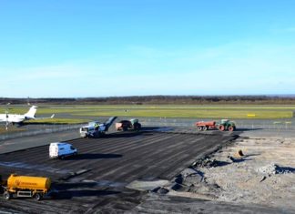 Bau am PAD: Flugzeuge am Vorfeld neu positioniert