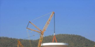 Big Lift für 40-Meter-Radioteleskop in Chiang Mai